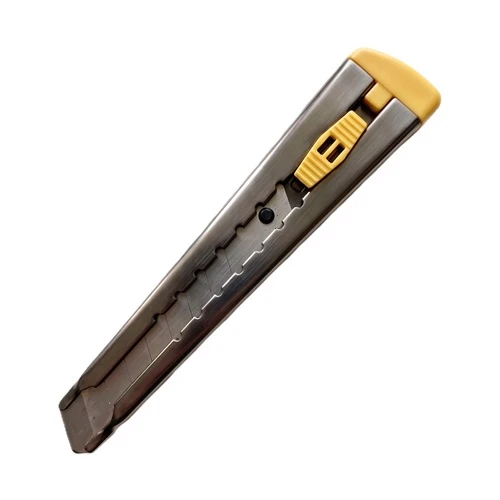 Class Tech Maket Bıçağı Falçata Metal Gövde Saten/Siyah 18mm ürün görseli 1