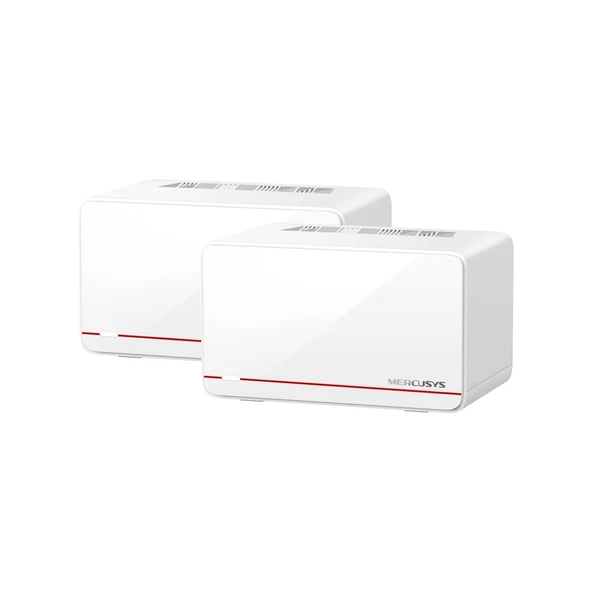 MERCUSYS Halo H37BE(2-PACK) | Wi-Fi 7 Mesh Sistemi | BE6500 Mbps Hız | Fiber Uyumlu | Dual-Band | 2× 2.5g Port | 4k-Qam | Mlo| 650 M² Kapsama | Mobil Uygulama ile Kolay Kurulum – Güçlü ve Hızlı Ev Ağı ürün görseli 1