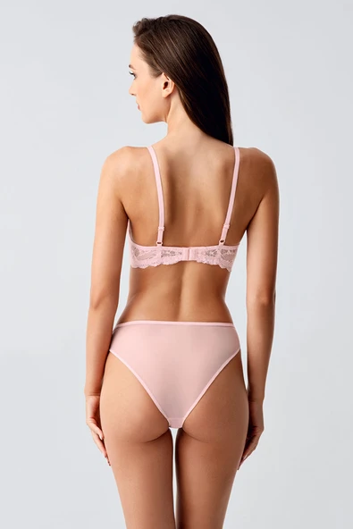 New Bra 4171 Kadın Destekli Sütyen Takım Pudra ürün görseli 1