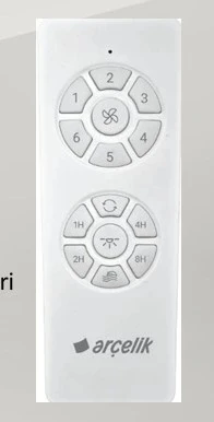 Arçelik 16345 TVN 5 Kanatlı Tavan Tipi Vantilatör - Resim 2