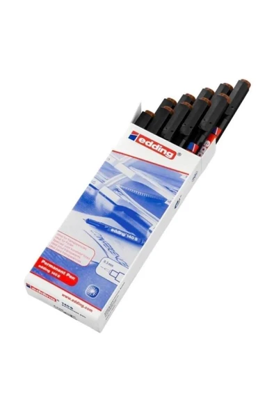 EDDING ASETAT KALEMI 03mm KIRMIZI 10 LU (140S) ürün görseli 1