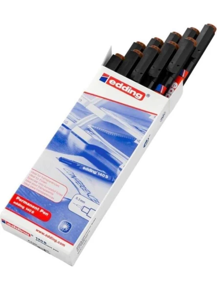 EDDING ASETAT KALEMI 03mm SIYAH 10 LU (140S) ürün görseli 1