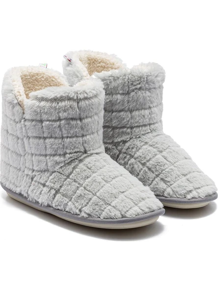 TWIGY TW EDİ PELUŞ GRİ KADIN EV BOTU 37/41 ürün görseli 1