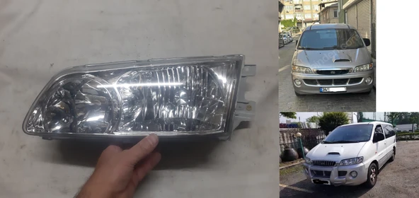Hyundaı Starex(2002-2008)şeffaf cam elektrikli-Sol şoför tarafı-Ön Far çin malı ürün görseli 1