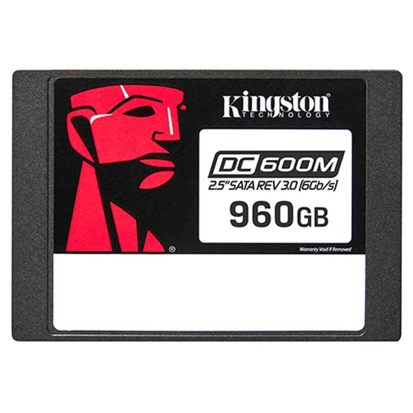 KINGSTON 2,5" 960gb DC600M SEDC600M/960G 560MB/s 530MB/s SATA 3 (6Gb/s) Enterprise ürün görseli 1
