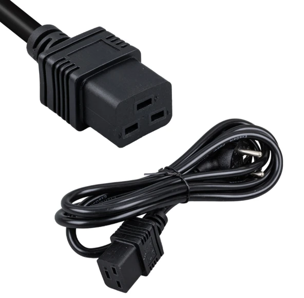 PowerMaster PM-7702 C20 Dikdörtgen Erkek Girişli 1.8 Metre UPS Güç Kablosu ürün görseli 1