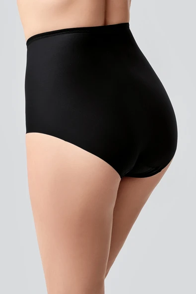 New Bra 9601 Kadın Lazer Kesim Külot Korse Siyah ürün görseli 1