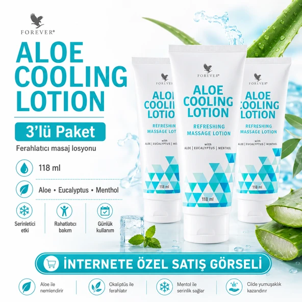 Aloe Cooling Lotion (3'lü Paket) ürün görseli 1