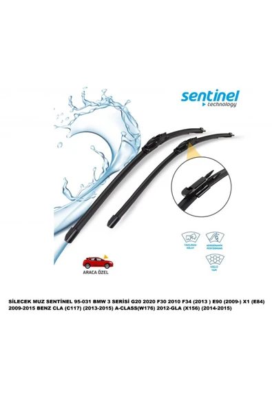 SİLECEK MUZ BMW 3 SERİSİ-G20 2020-F30 2010-F34 2013-E90 2009-X1 E84 2009-2015 2 Uyumlu ÖN ürün görseli 1