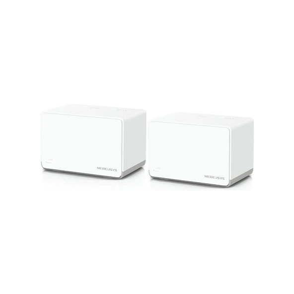 MERCUSYS Halo H70X(2-pack), AX1800Mbps, Dual-Band, Gigabit Portları, 150'ye Kadar Cihaz Bağlanabilir, 350 m²'ye Kadar Kapsama, Akıllı Bağlantı, Mobil Uygulama ile Kolay Kurulum, Wi-Fi 6 Mesh Sistemi ürün görseli 1