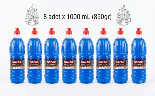 Jel Yakıt 8'li Koli - 8 x 1000 mL (850g) - Profesyonel Kullanım İçin Avantajlı Paket ürün görseli 1