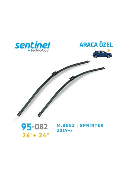SİLECEK MUZ MERCEDES BENZ SPRİNTER 2019-> 26"+ 24" Uyumlu 2ÖN ürün görseli 1