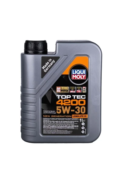 Liqui Moly 5w/30 8972 Top Tec 4200 1lt (DİZEL & BENZİNLİ) ürün görseli 1