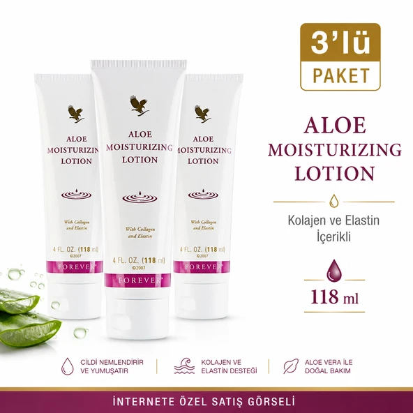 Aloe Moisturizing Lotion (3'lü Paket) ürün görseli 1