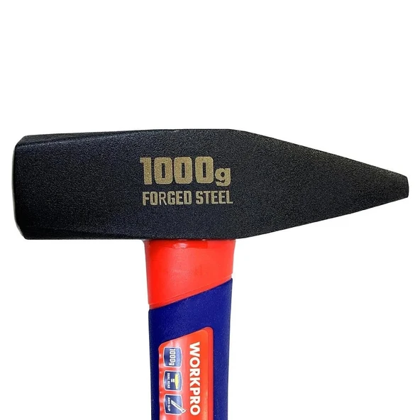 WORKPRO WP241045 1000Gr Fiberglas Saplı Çekiç - Resim 6