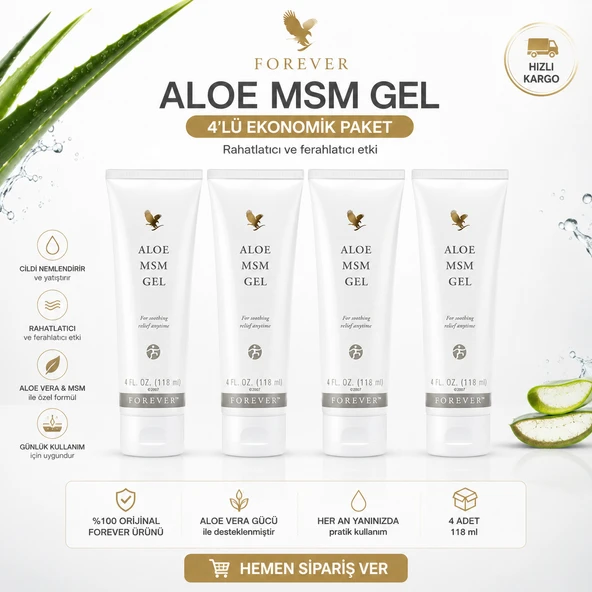 Aloe MSM Gel (4'lü Paket) ürün görseli 1