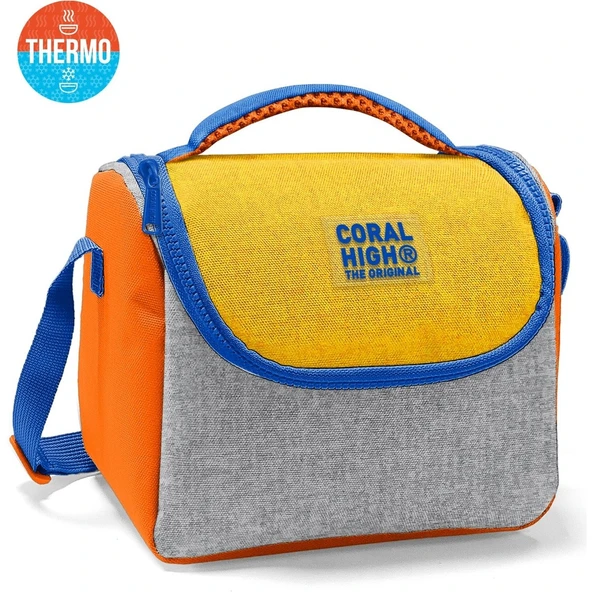 Coral High Kids Gri Sarı Thermo Beslenme Çantası 37121 ürün görseli 1