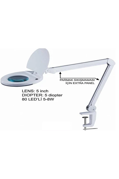 SWAT HZB-129 Magnıfıer Akrobat Ledli Lambalı Büyüteç 80 Led 5D ürün görseli 1