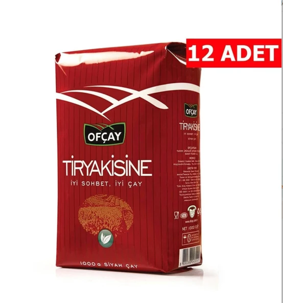 Ofçay Tiryakisine Dökme Çay 1 kg x 12 Paket ürün görseli 1