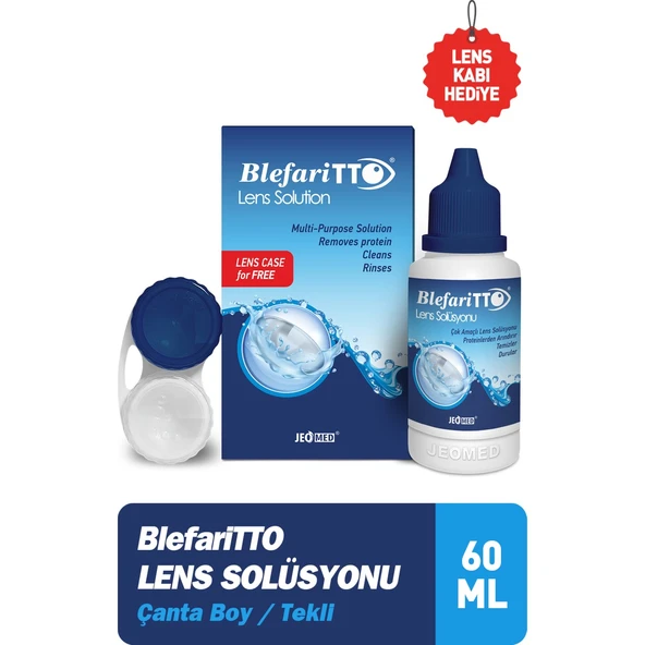 Blefaritto Lens Sıvısı 60 ml Silikon Hidrojel İçin Temizleme ve Dezenfekte Özelliği ürün görseli 1