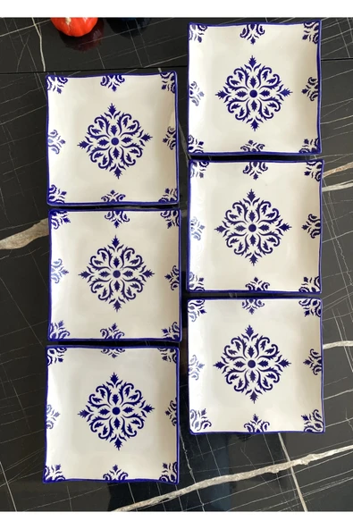 Areyma Isırgan Model 18 cm 6 Adet Pasta&Servis&Kahvaltı Tabağı ürün görseli 1