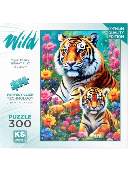 Ks Games Puzzle 300 Parça Tigers Family 19258 ürün görseli 1