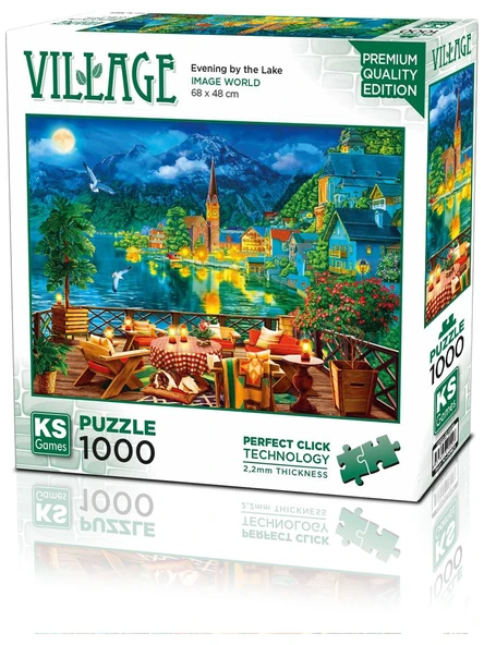 Ks Games Puzzle 1000 Parça Evening Bythelakeinhallstatt 20821 ürün görseli 1