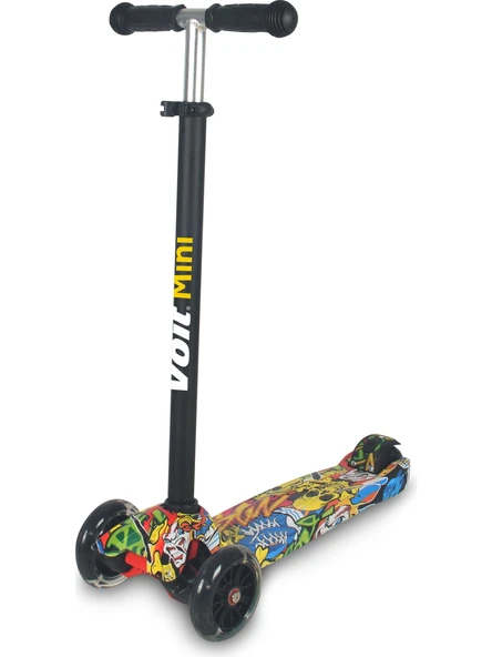 Voit Scooter 218 Işıklı 3 Teker Graffiti 77 - Resim 2