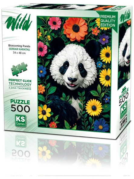 Ks Games Puzzle 500 Parça Blossoming Panda 20088 ürün görseli 1