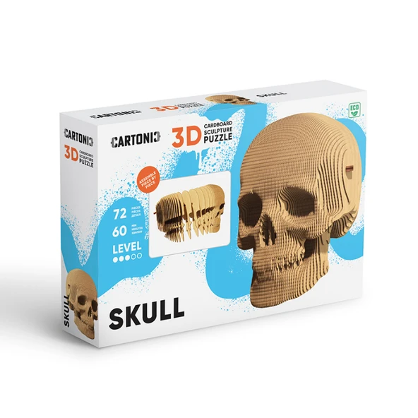 Cartonic 3D Puzzle - SKULL - Resim 10