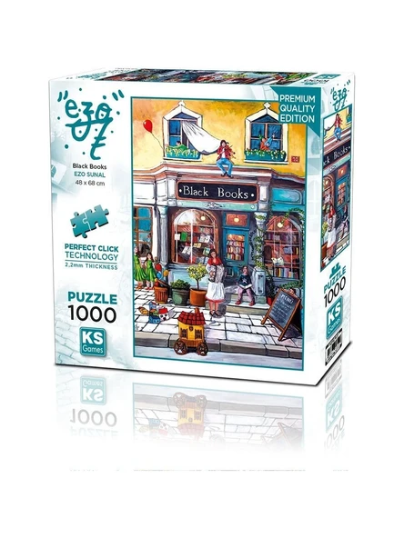 Ks Games Puzzle 1000 Parça Black Books 20852 ürün görseli 1