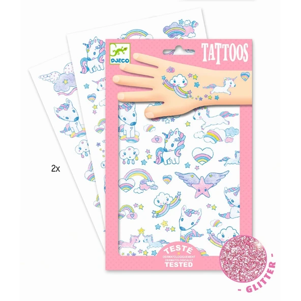 Djeco Dövme - Unicorns - Resim 3