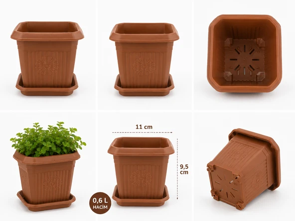 0 NO KARE SAKSI NOSTALJİ 0.6L 11X11CM ürün görseli 1