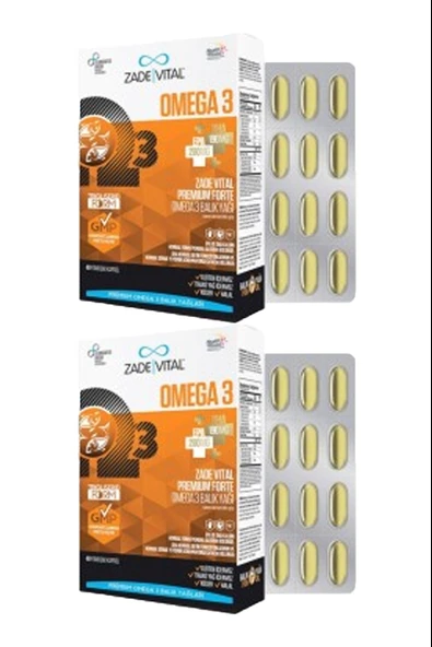 Zade Vital Omega 3 Forte 40 Yumuşak Kapsül 2 Adet ürün görseli 1