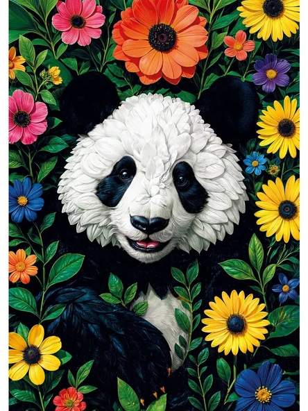 Ks Games Puzzle 500 Parça Blossoming Panda 20088 - Resim 2
