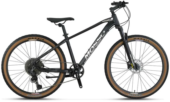 MOSSO BLACK EDITION-27 CUES ERKEK DAĞ BİSİKLETİ 406H HD 27.5 JANT 10 VİTES MAT SİYAH CHROME ürün görseli 1