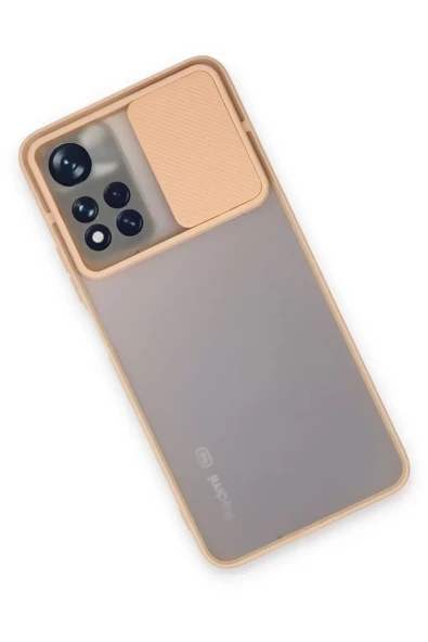 Xiaomi Redmi Note 11 Pro Plus 5G Kılıf Palm Buzlu Kamera Sürgülü Silikon - Pembe ürün görseli 1