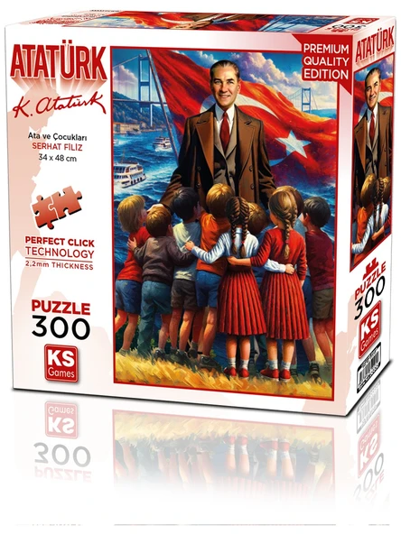 Ks Games Puzzle 300 Parça Ata Ve Çocukları 19254 ürün görseli 1