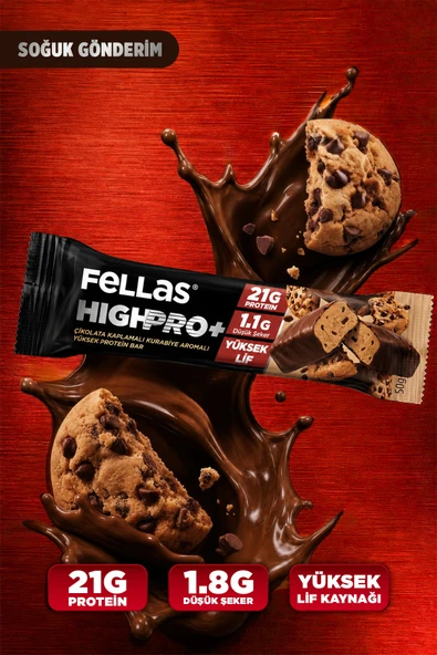 Çikolata Kaplı HighPro Protein Bar - Kurabiye Aromalı (50 g) - 12 Adet ürün görseli 1
