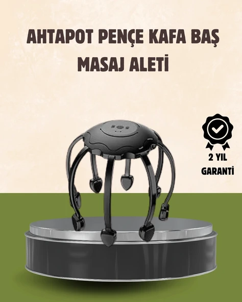Kafa Masaj Cihazı 8 Motorlu 360 Derece Tam Kapsamlı Rahatlatıcı Masaj ürün görseli 1