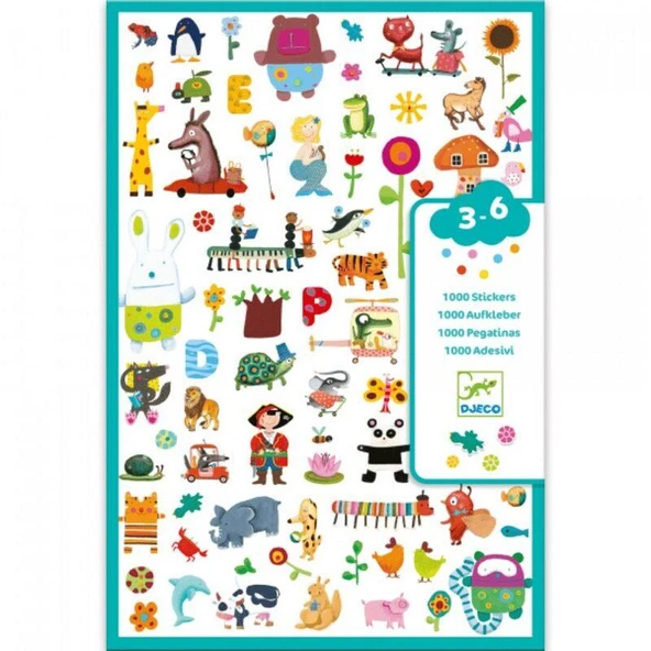 Djeco Çıkartmalar - 1000 Stickers For Little Ones ürün görseli 1