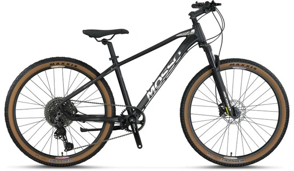 MOSSO BLACK EDITION-27 CUES ERKEK DAĞ BİSİKLETİ 406H HD 27.5 JANT 11 VİTES MAT SİYAH CHROME ürün görseli 1