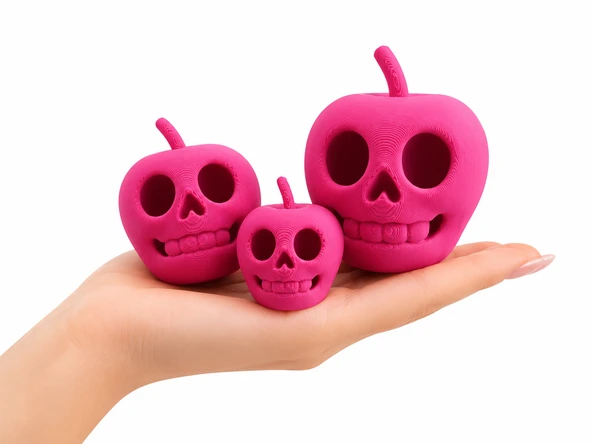 3'lü Halloween Dekoratif Kuru Kafa Elma Süs Seti ?? Masa, Raf ve Parti Dekoru | Cadılar Bayramı ürün görseli 1