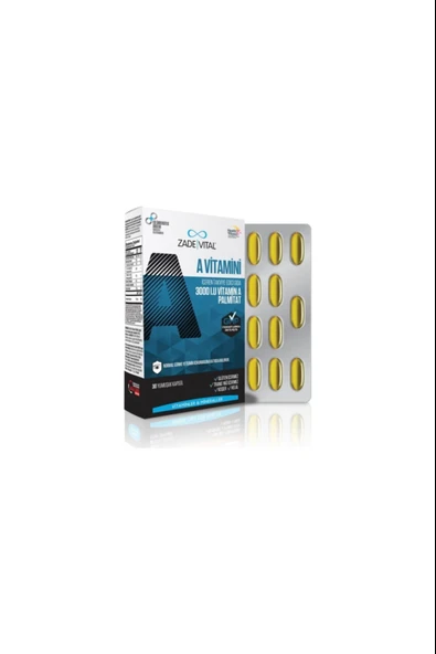 Zade Vital A Vitamini 500 mg 30 Kapsül ürün görseli 1