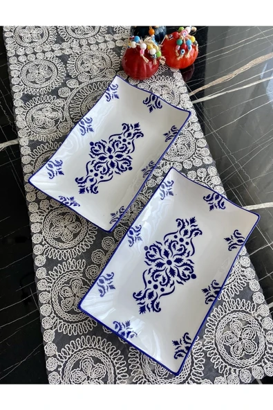 Areyma Isırgan Model 2’li Dalgalı Büyük Boy Sunum Tabağı ürün görseli 1