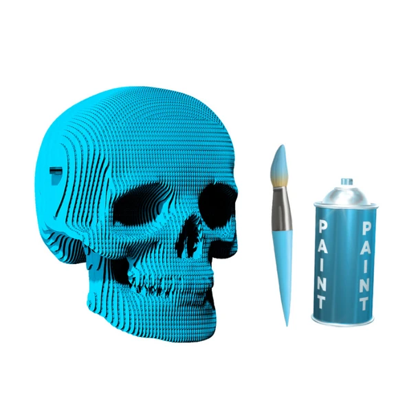 Cartonic 3D Puzzle - SKULL - Resim 9