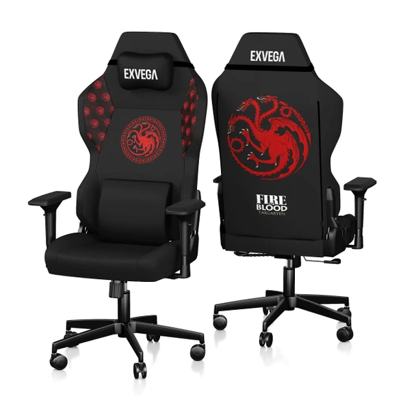 Exvega Andromeda Game Of Thrones Targaryen House Lisanslı Oyuncu Koltuğu ürün görseli 1