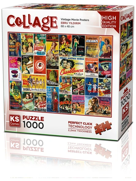 Ks Games Puzzle 1000 Parça Vintage Movie Posters 20759 ürün görseli 1