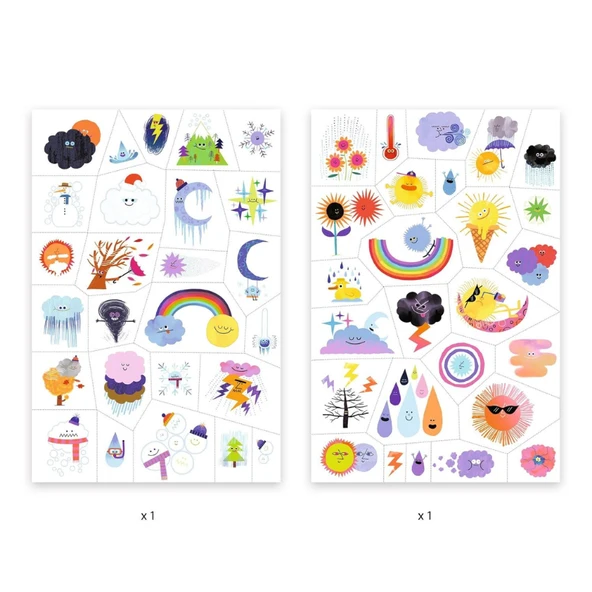 Djeco Dövme - Weather Emojis - Resim 2