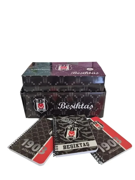 Tmn Beşiktaş Bloknot A6 Spiralli Karton Kapak 72 Yaprak St 729283 (36 Lı Paket) ürün görseli 1